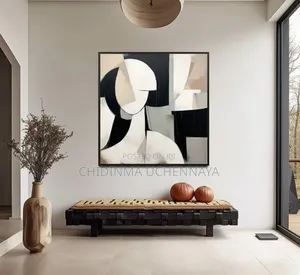 Abstract Color Blocking Canvas Artwork