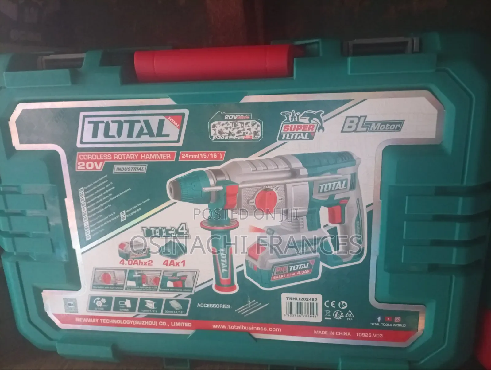 Total Battery Rotary Hammer Drill 20v