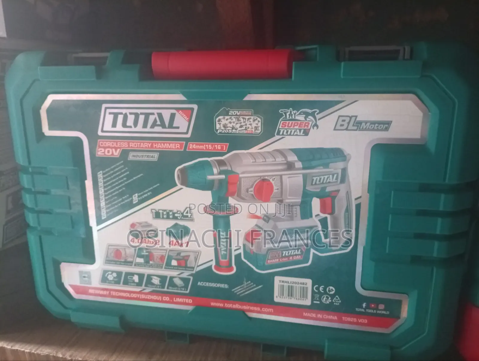 Total Battery Rotary Hammer Drill 20v