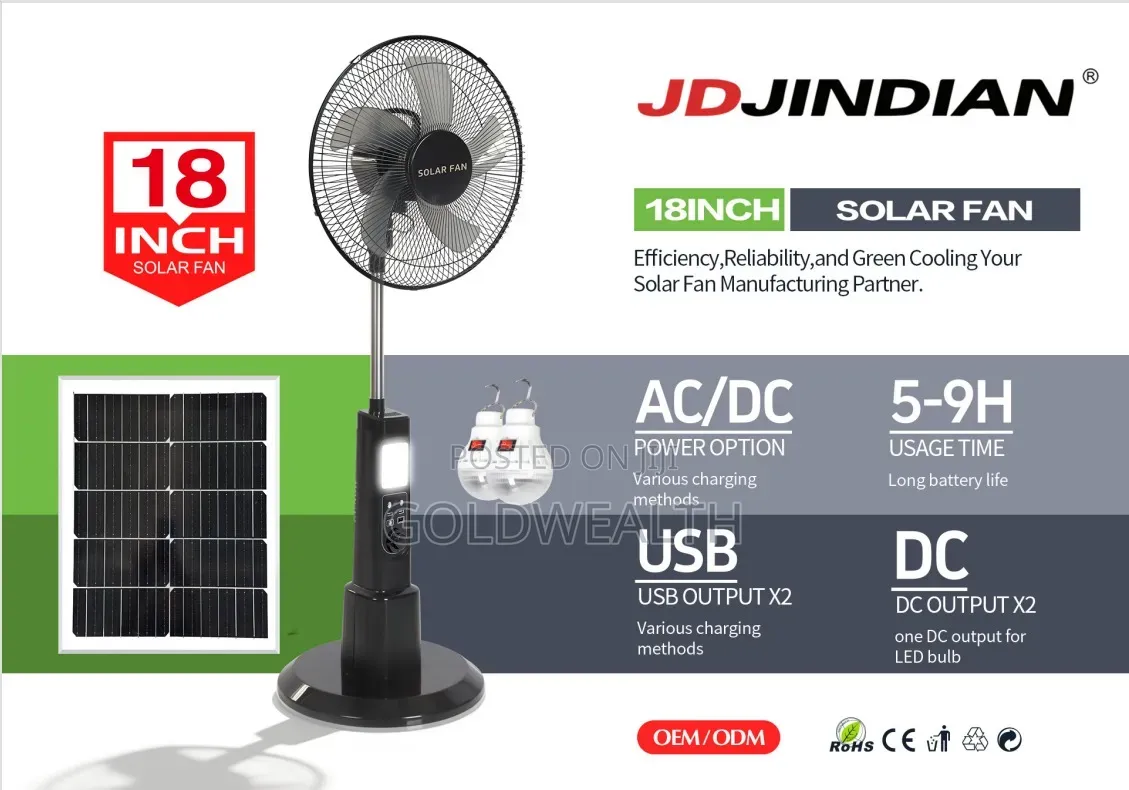 18inch Solar Fan