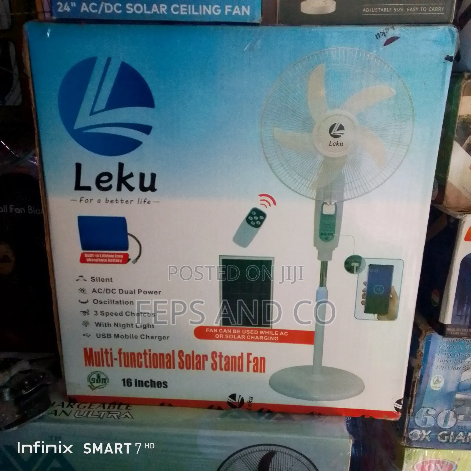 Solar Standing Fan
