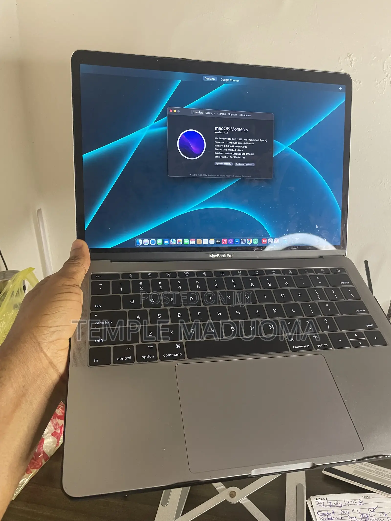 Laptop Apple MacBook Pro 2016 8GB Intel Core i5 HDD+SSD 128GB