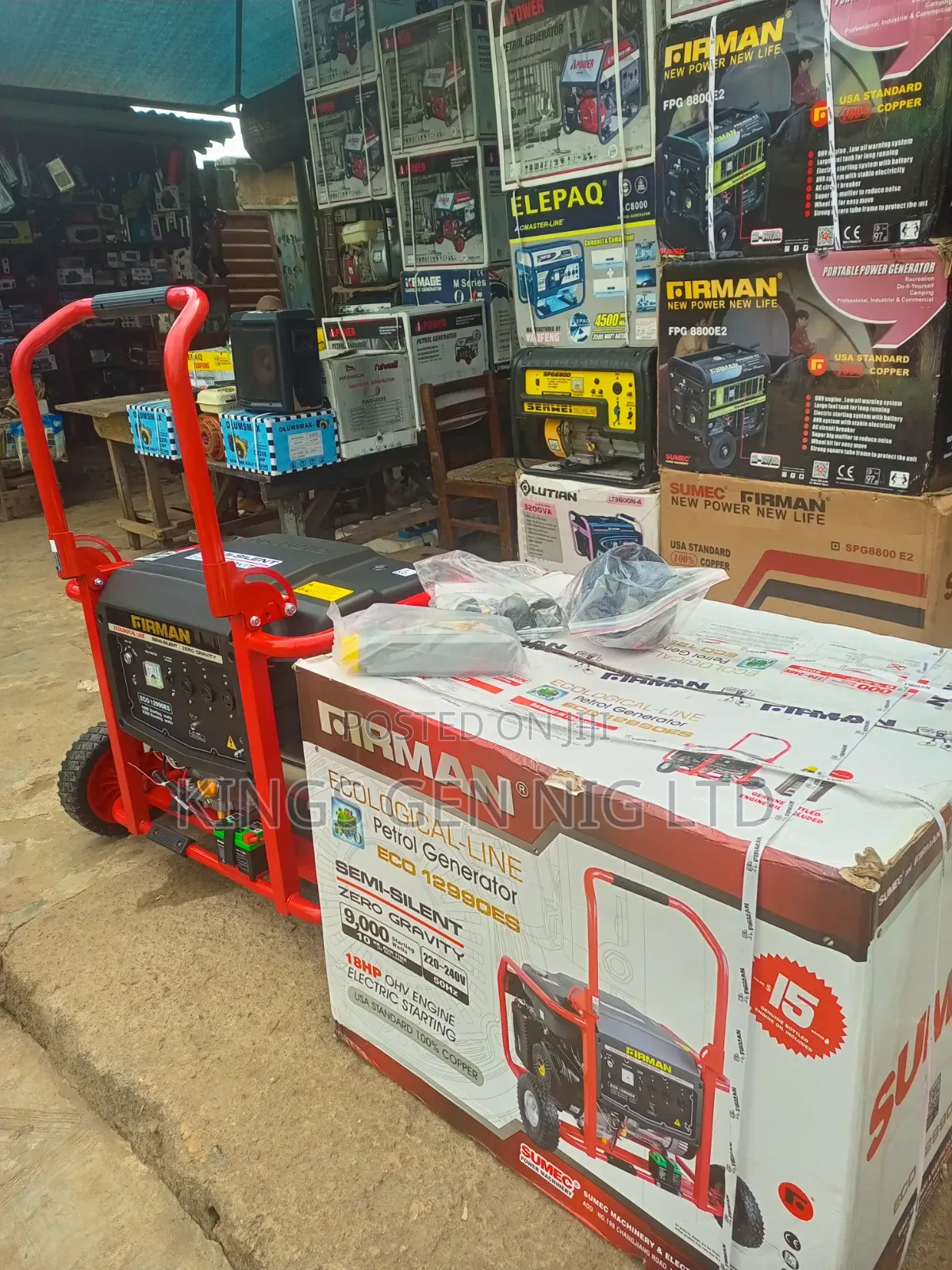 Firman ECO 12990ES 9.0kva Generator Semi-Silent Zero Gravity Set