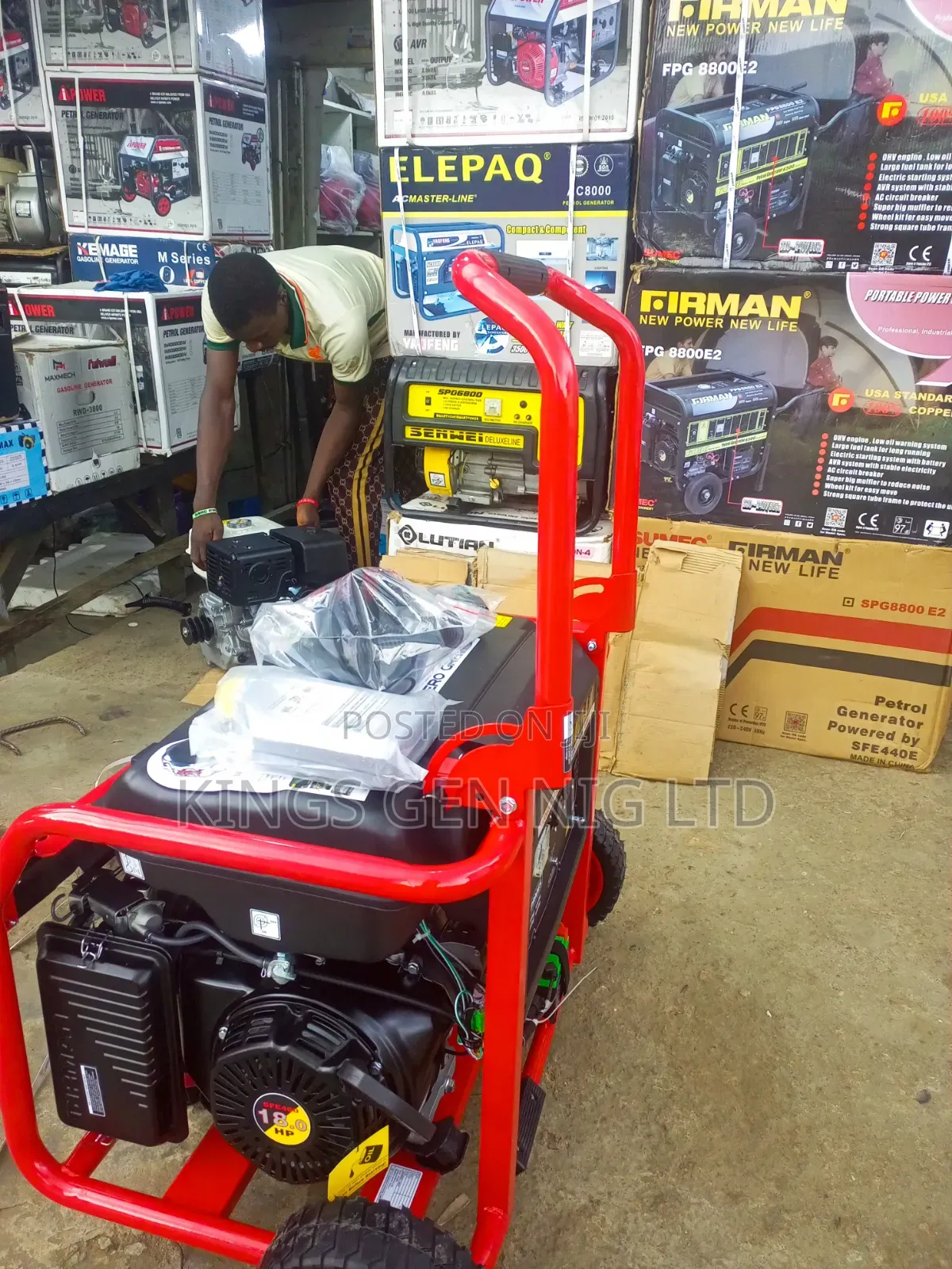 Firman ECO 12990ES 9.0kva Generator Semi-Silent Zero Gravity Set