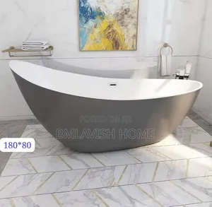 Special Acrylic Gray Bathtub 180cm
