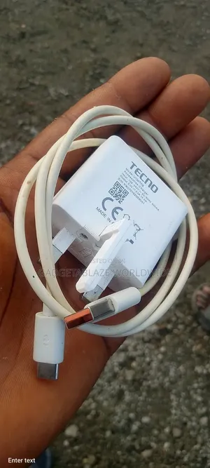 Original Tecno Charger+Cable