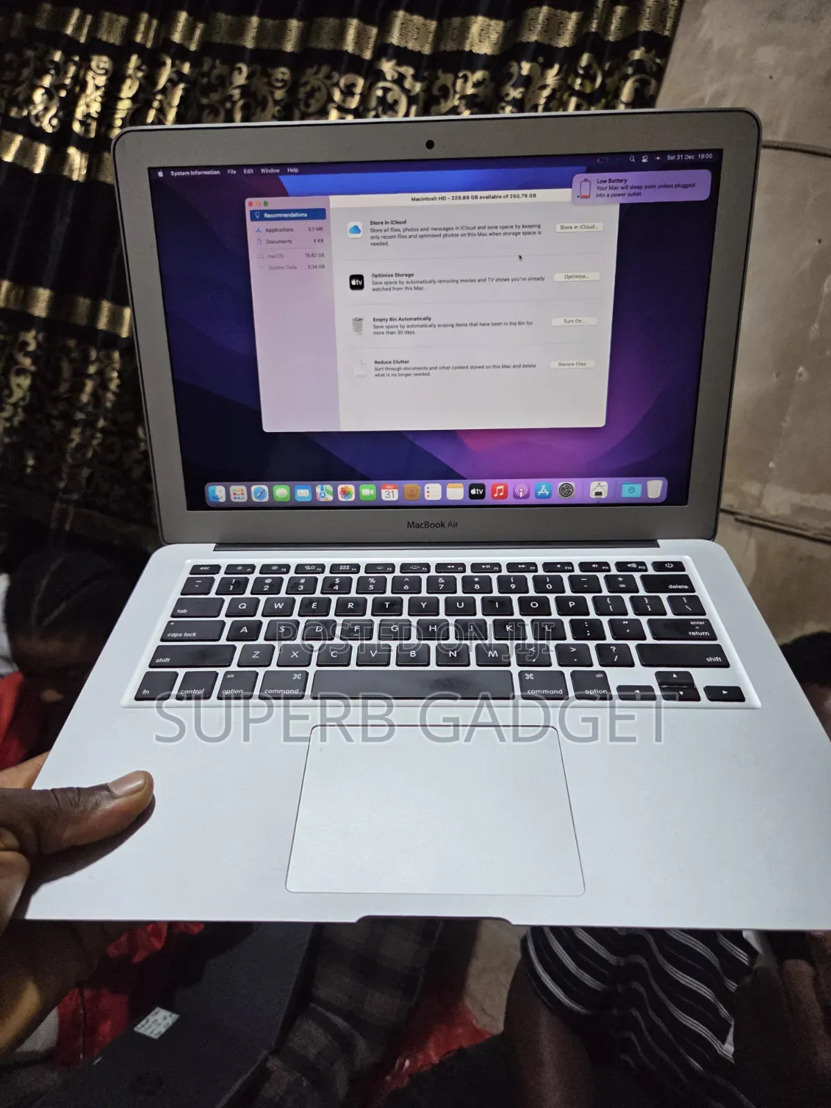 Laptop Apple MacBook Air 2017 8GB Intel Core i5 SSD 256GB