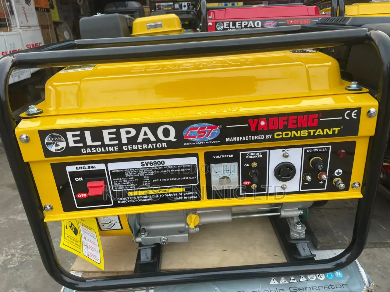 Elepaq Constant SV6800 4.5kva Generator Set