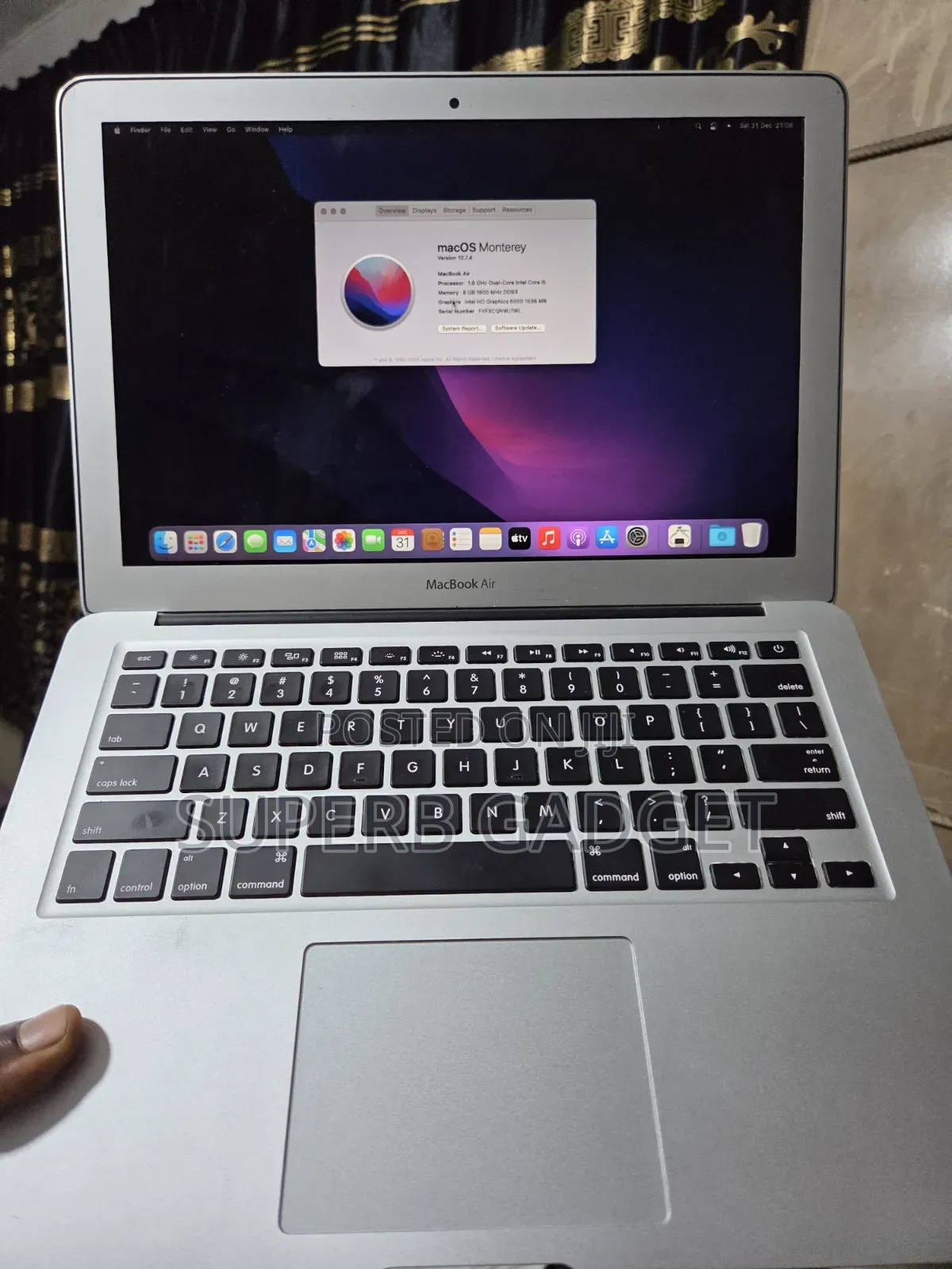 Laptop Apple MacBook Air 2017 8GB Intel Core i5 SSD 256GB