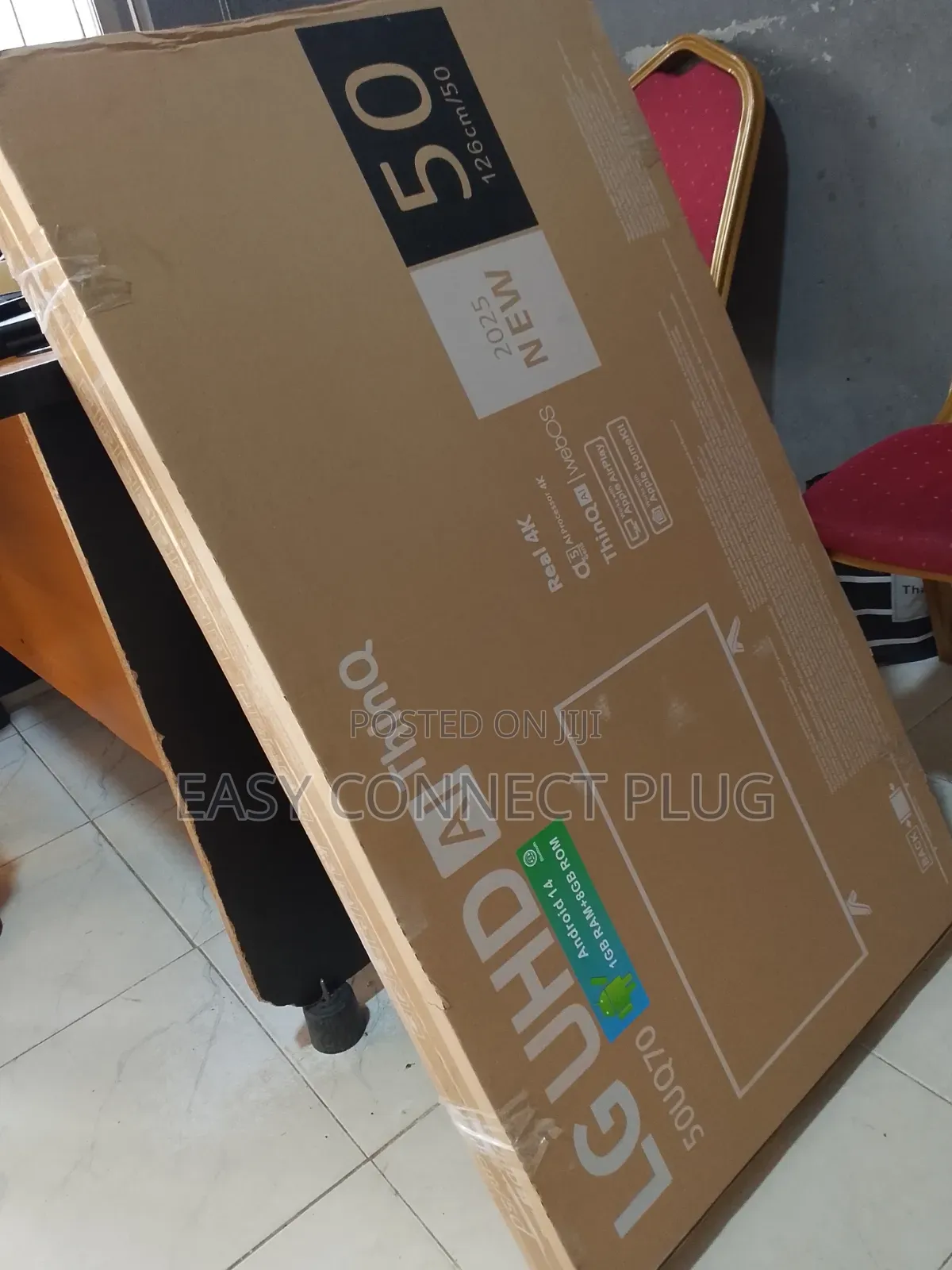 Affordable 50" Smart Frameless TV (LG) YouTube+ Wifi.