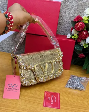 New Valentino Garavani Crystal Embellished Shoulder Bag