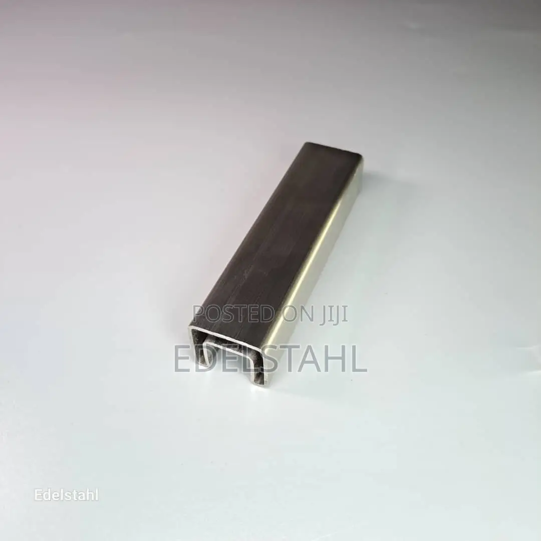 Stainless Steel 25x21x1.2mm Rectangular U-Profile Pipe