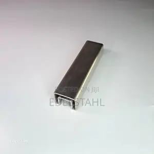 Stainless Steel 25x21x1.2mm Rectangular U-Profile Pipe