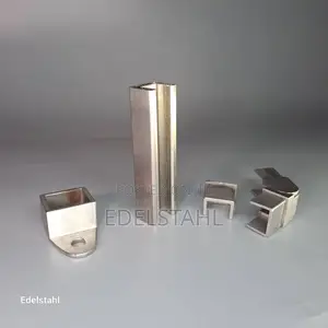Stainless Steel 25x21x1.2mm Rectangular U-Profile Pipe