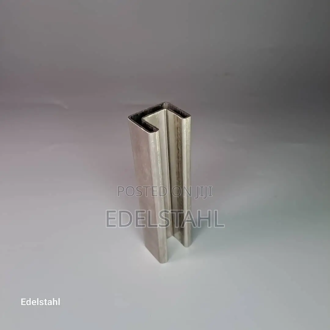Stainless Steel 25x21x1.2mm Rectangular U-Profile Pipe