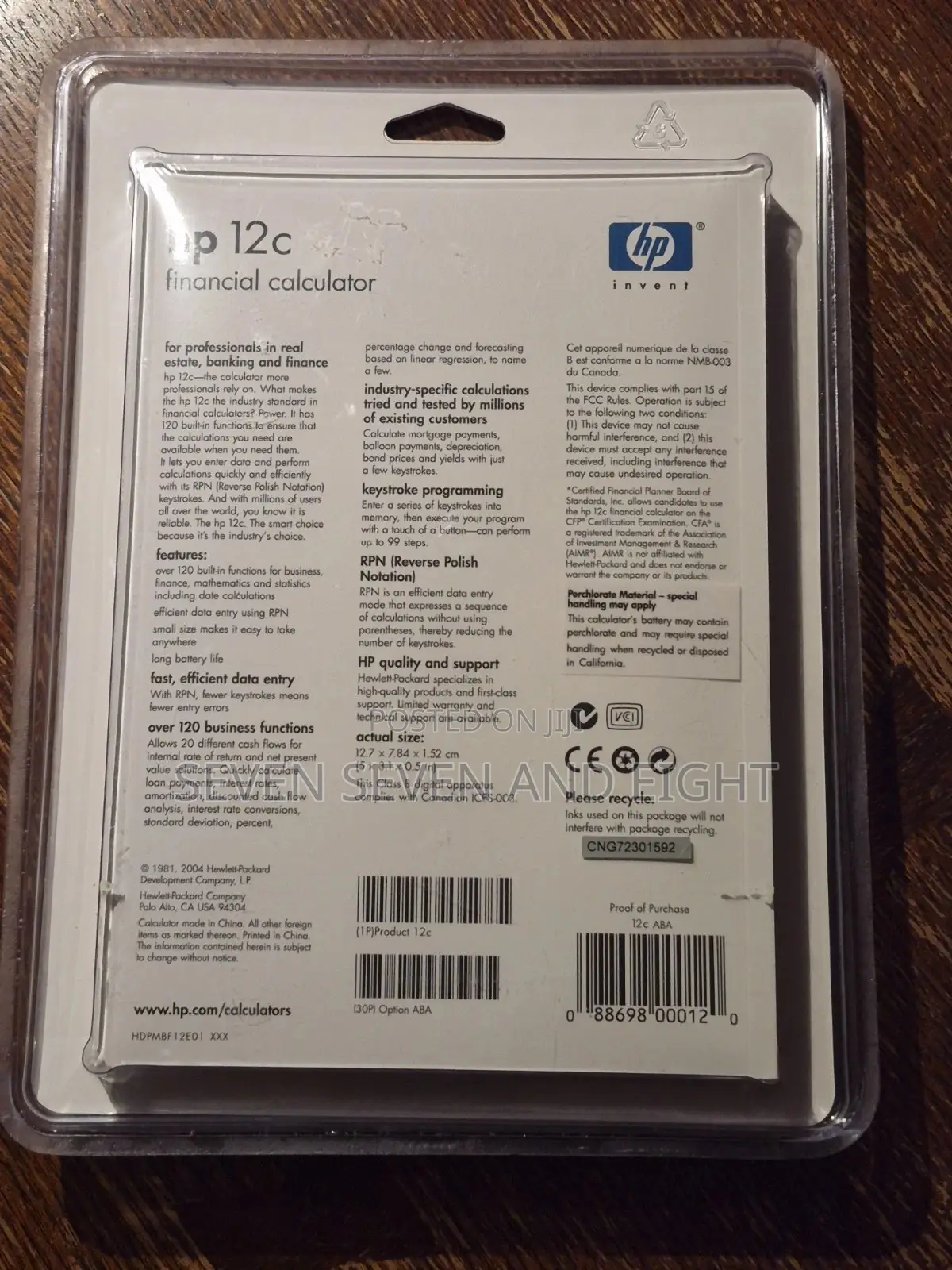 HP 12C Financial Calculator – 120+ Functions