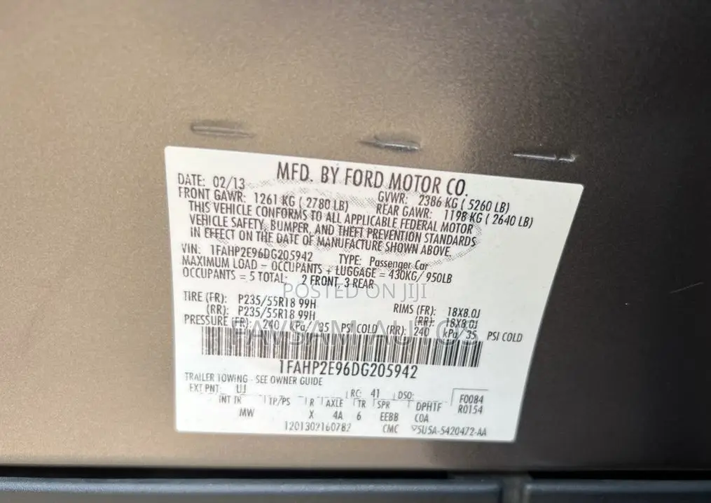 Ford Taurus SEL  2013 Gray