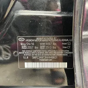 Hyundai Sonata SE 2016 Black