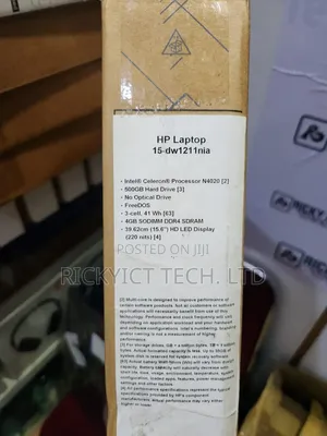 New Laptop HP 15 4GB Intel Celeron HDD 500GB