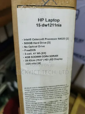 New Laptop HP 15 4GB Intel Celeron HDD 500GB