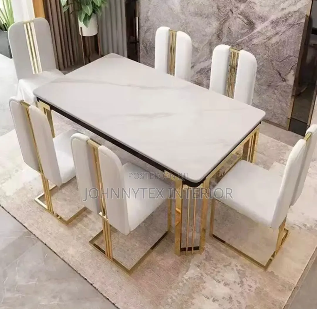 Imported Dining Table With Double Legs