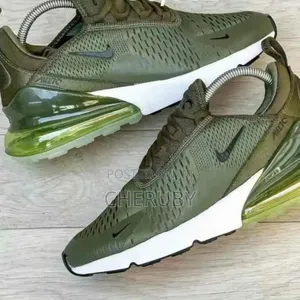 Sneakers in White and Green Colour Only