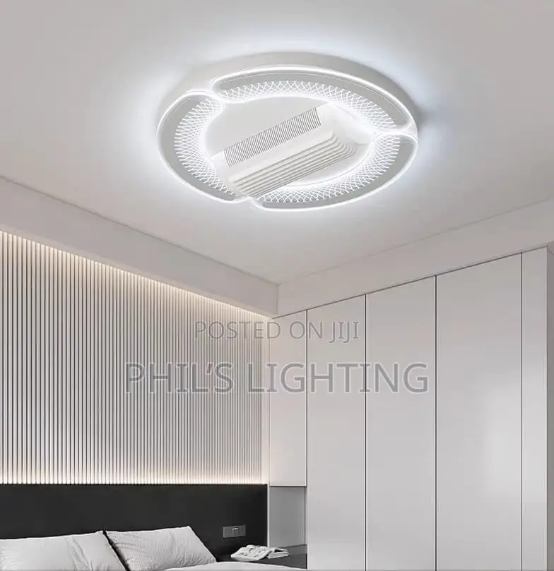 Customized Modern Voice-Controlled Bladeless LED Fan