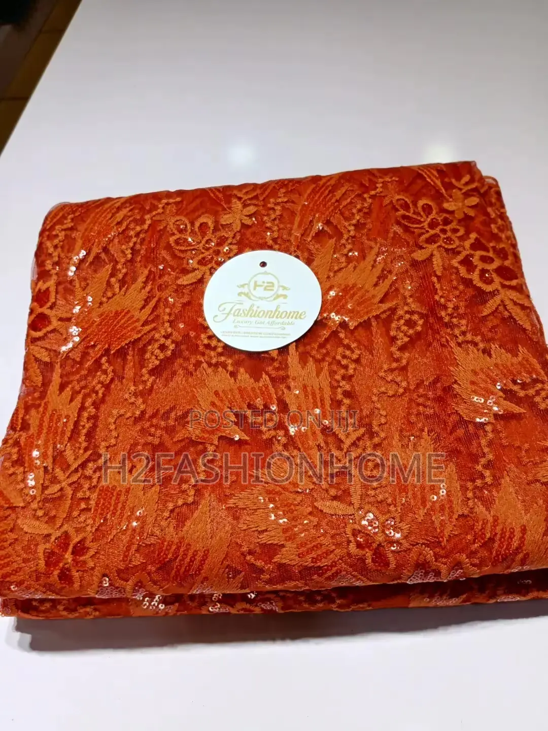 Orange Net Lace