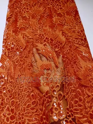 Orange Net Lace