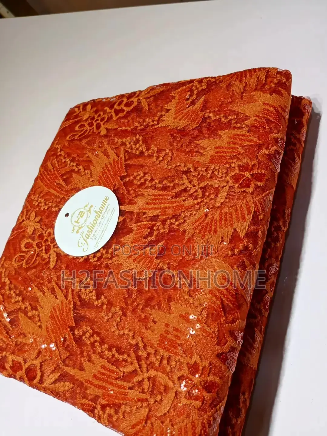 Orange Net Lace