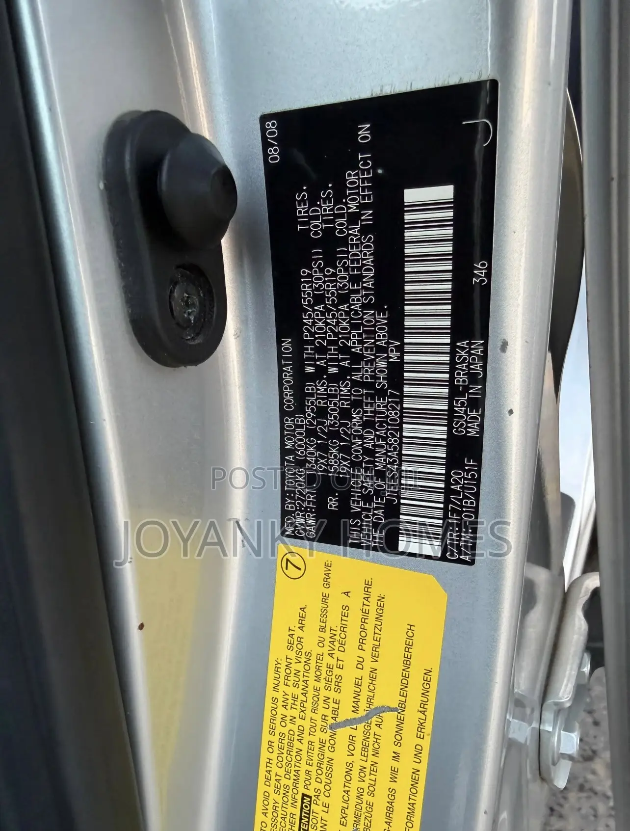 Toyota Highlander V6 2009 Silver