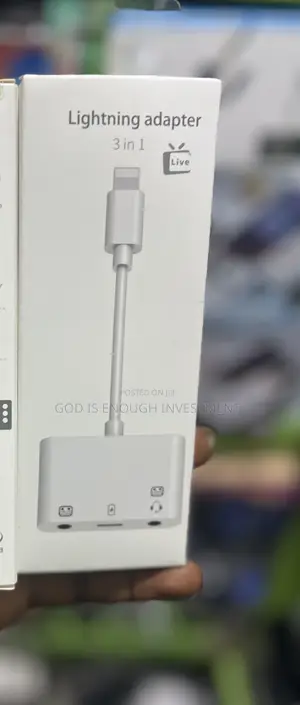 Original iPhone Adapter/Connector for Live Streaming&Sound Card (3in1)