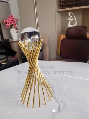 Luxury Gold Crystal Orb Decorative Sculpture