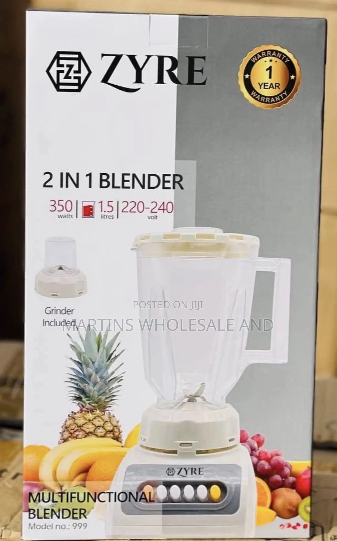 A Zyre 2-in-1 Blender (Model 999)