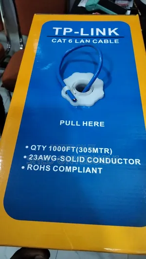 Blue Cat6 Cable for IP Camera and Door Lock