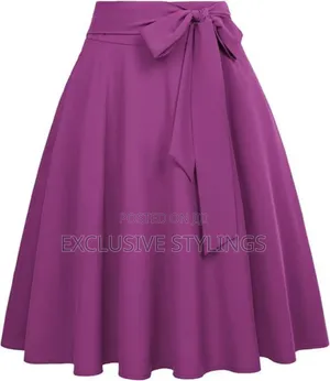 Crepe Flare Skirt