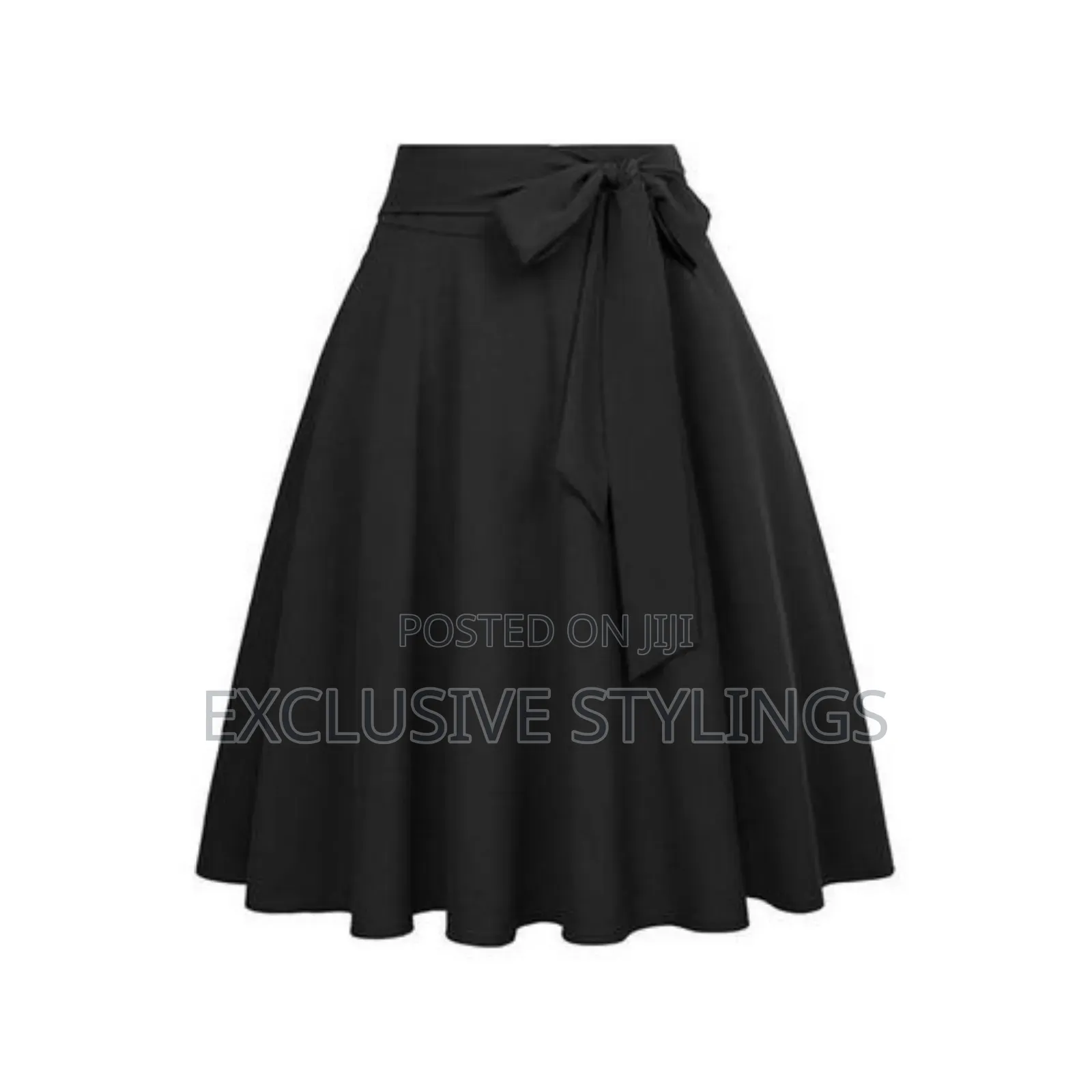 Crepe Flare Skirt