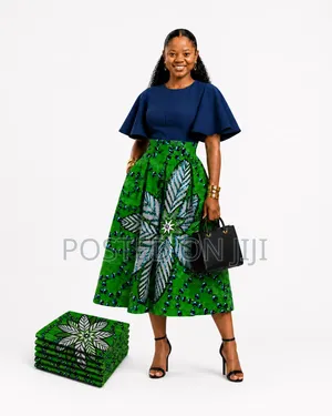 Ankara Corporate Two Piece Dress, Office Dress