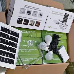 SX Solar Energy Kit Includes a Solar Panel, a Power Bank, and Three LE
