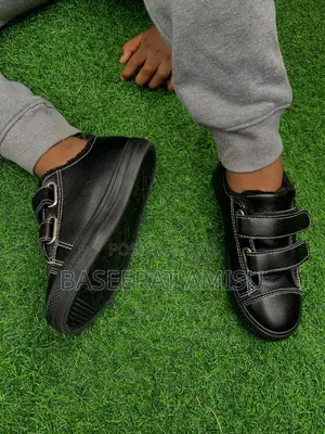 Durable Kids Black School Shoes / Sneakers