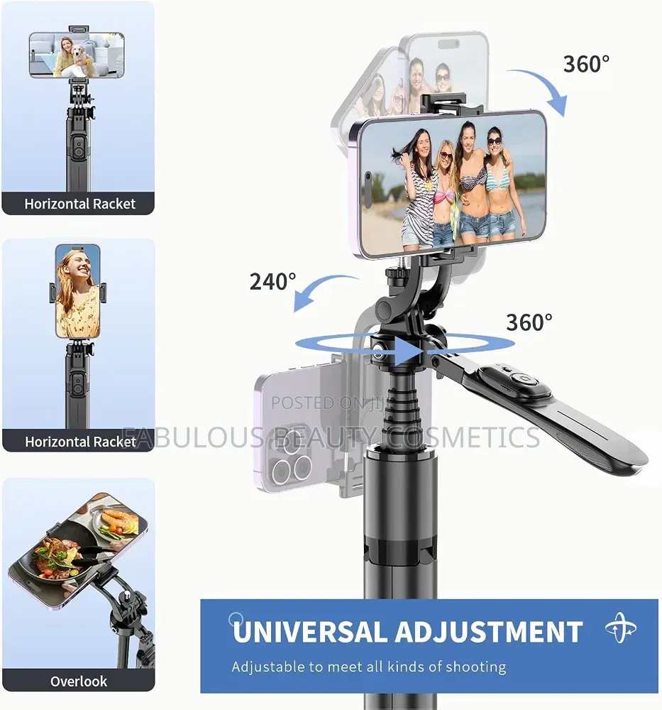 C08 Selfie Stick Tripod With Bluetooth Remote Control