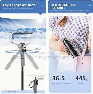 C08 Selfie Stick Tripod With Bluetooth Remote Control