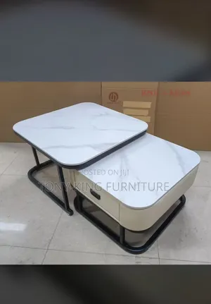 Imported Marble Drawer Square Coffee Table