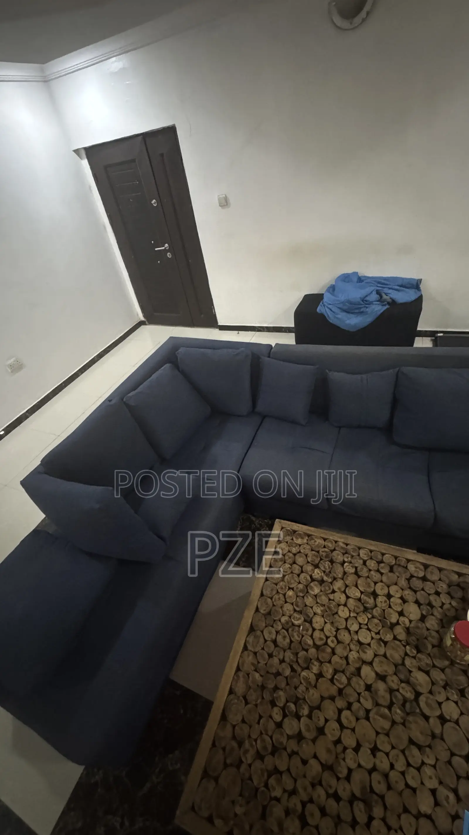 Blue Couch L Shape