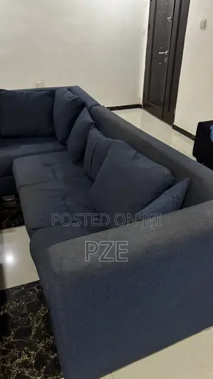 Blue Couch L Shape