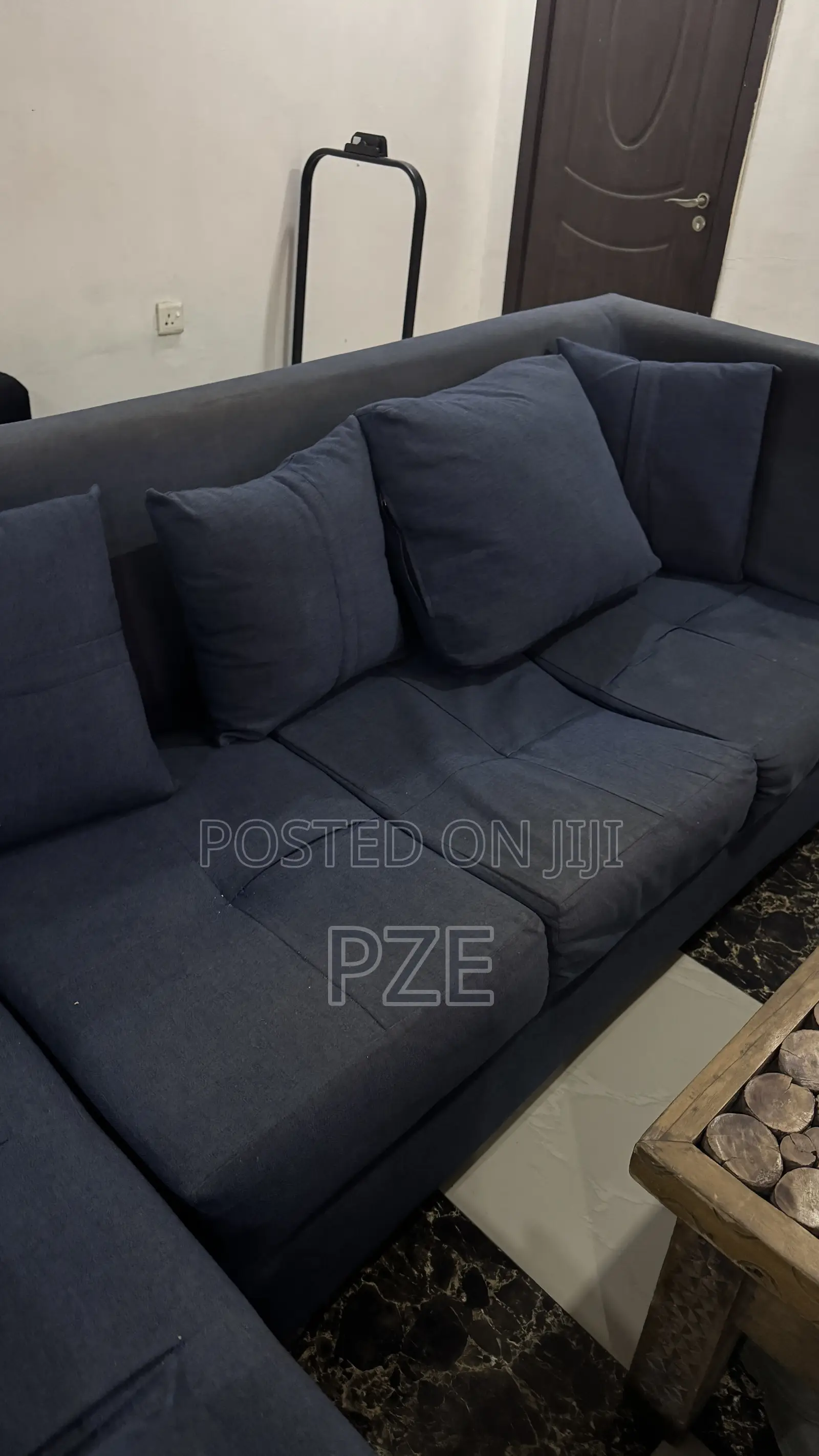 Blue Couch L Shape