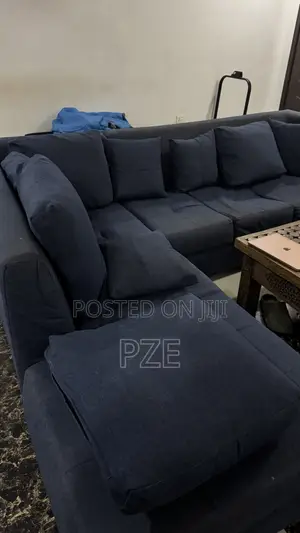 Blue Couch L Shape
