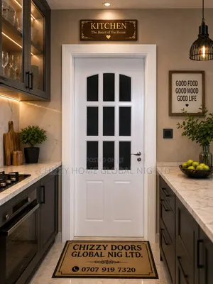 7ft by 3ft Quality HDF Wooden Glass Tampered Door Full Gauge