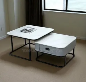 Imported Marble Drawer Square Coffee Table