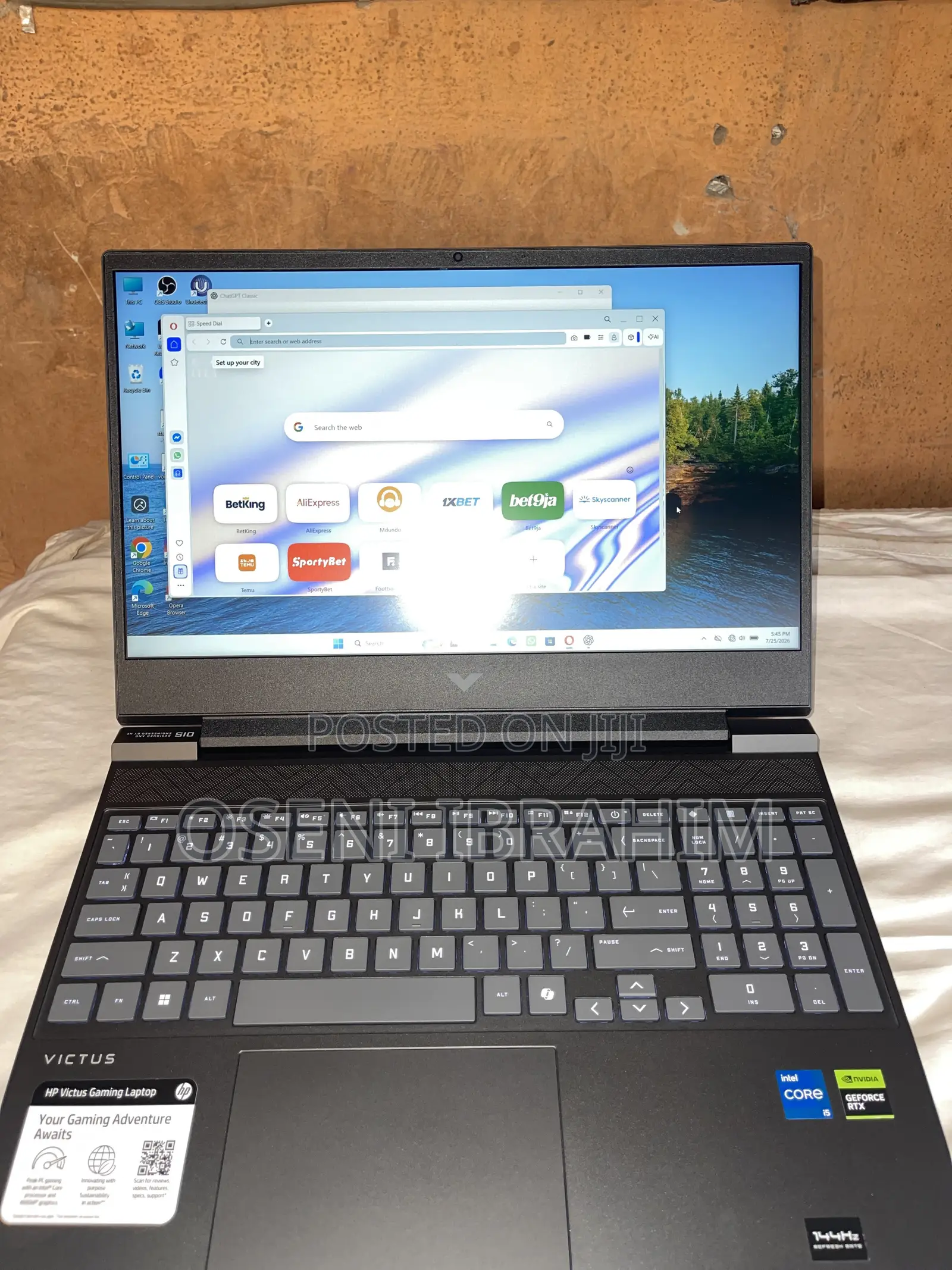 Desktop Computer HP Victus 15L 16GB Intel Core i5 SSD 512GB